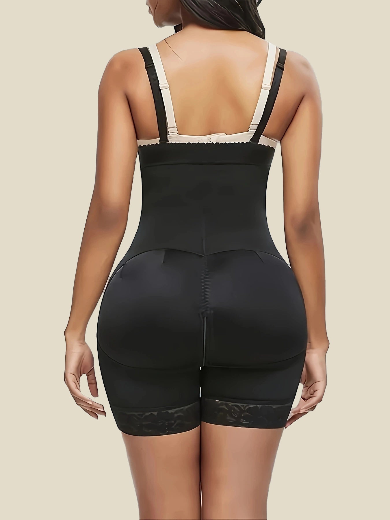 SHAPMAMA™ Bauchkontrolle Body Shaper Po-Lifter Oberschenkel-Slimmer Faja Plus Shapewear mit Reißverschluss im Schritt