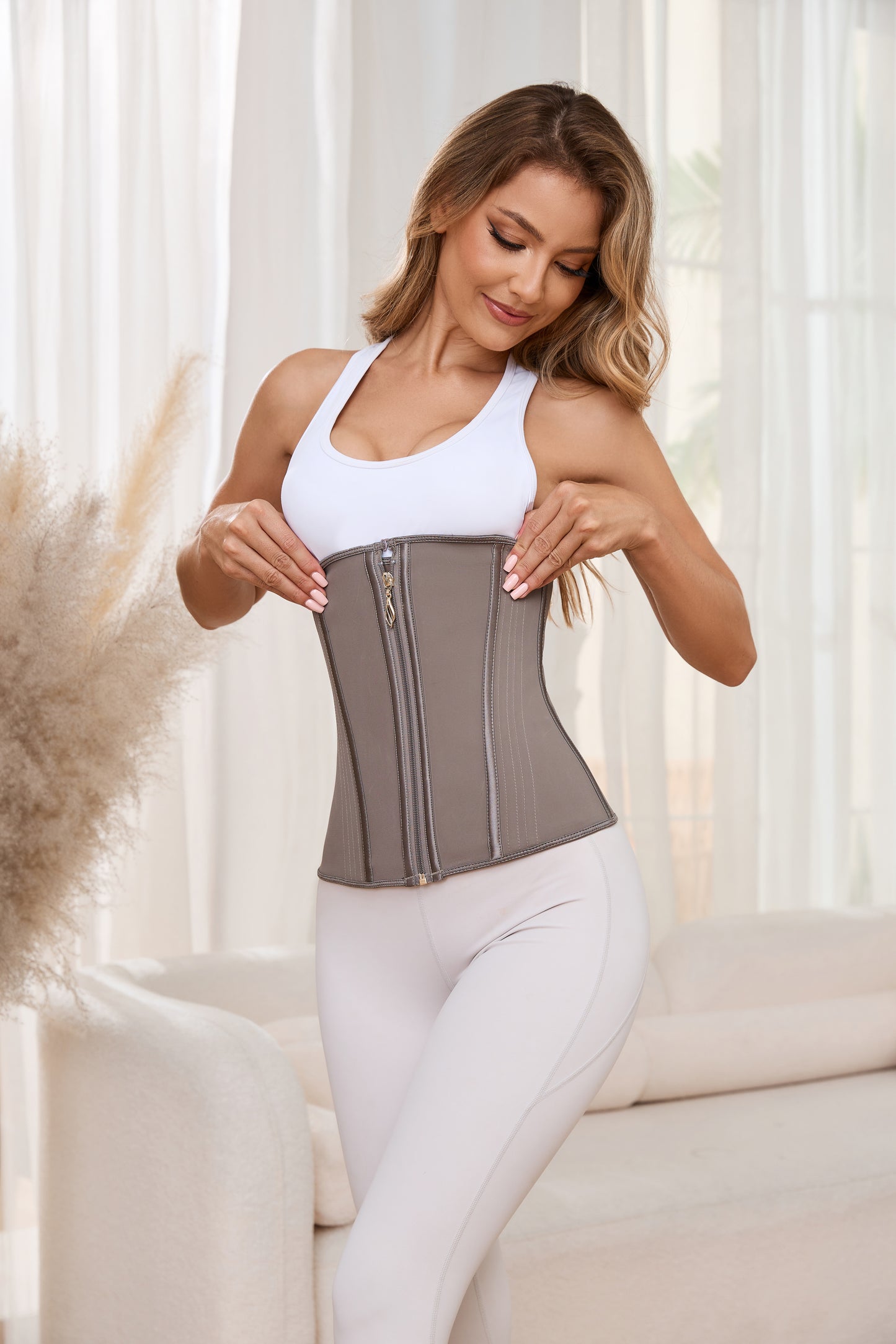 SHAPMAMA™ Women's Curved Bone Waist Trainer High Compression Tummy Control Belly Belt