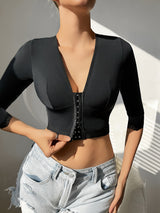 SHAPMAMA™ Haltungskorrektor, formende Oberteile, Armformer, Frontschnalle, schlankeres Oberteil