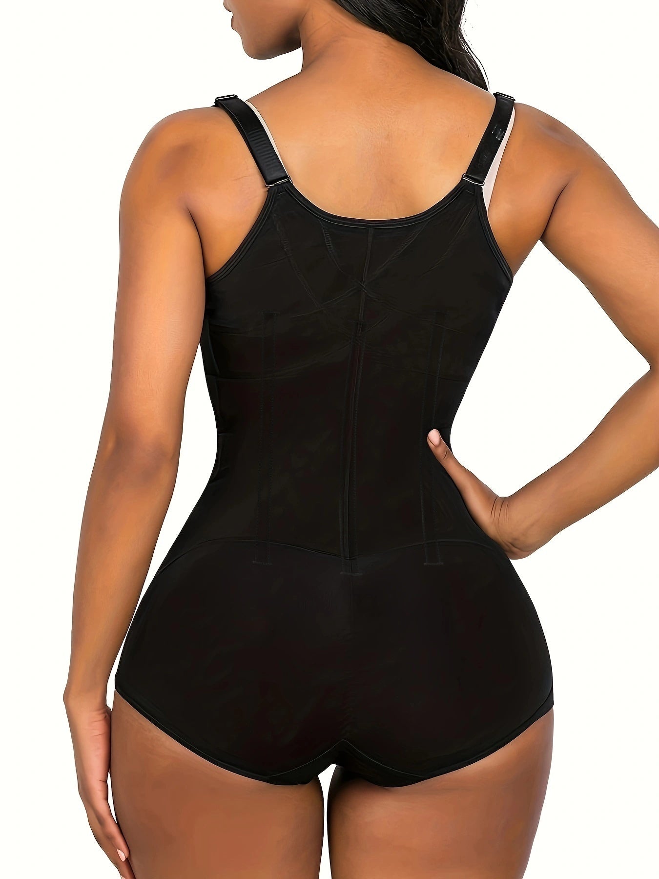 SHAPMAMA™ Body Shaper, schlankmachende Bauchkontrolle, Fajas, offene Brust, Shapewear