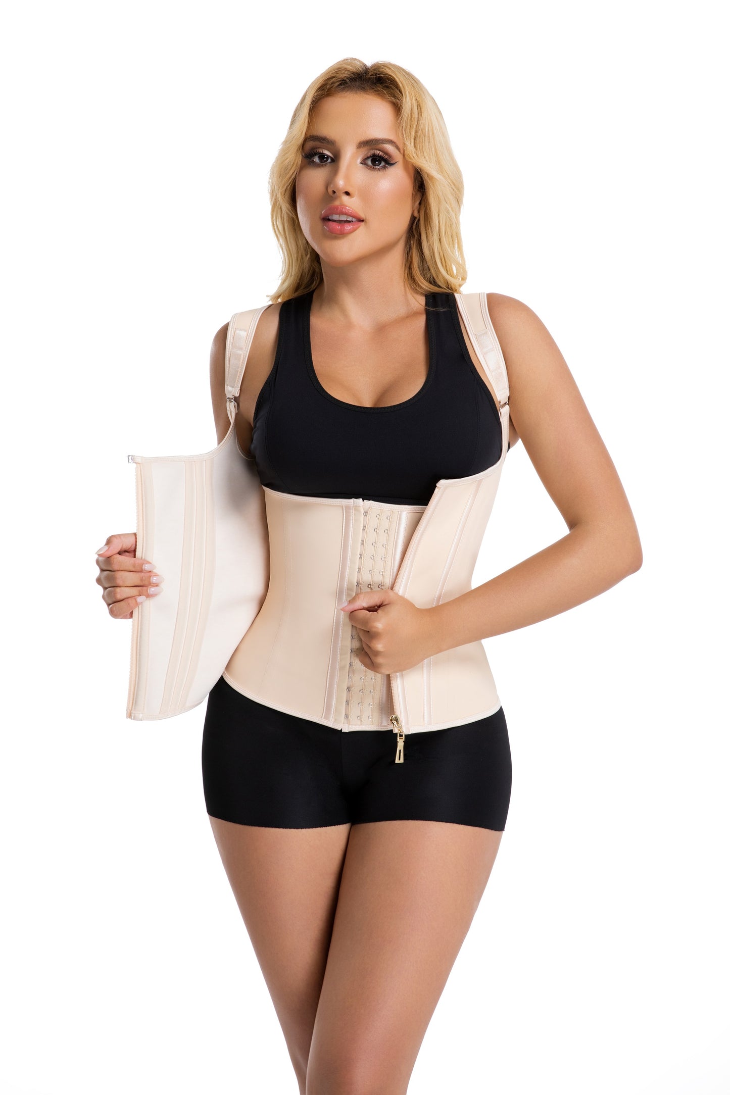 SHAPMAMA™ Double Compression Fajas Colombianas Tummy Control Steel Boned Waist Trainer
