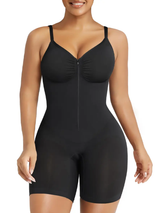 SHAPMAMA™Shapewear for Women Tummy Control Bodysuits Zip-Up Comfort Ultra Stretch Fabric Customizable Fit Breathable Mesh Design Comfortable Fit