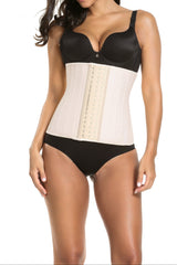 SHAPMAMA™ Women's Adjustable Latex Waist Trainer Steel Bones Slimming Workout Latex Corset