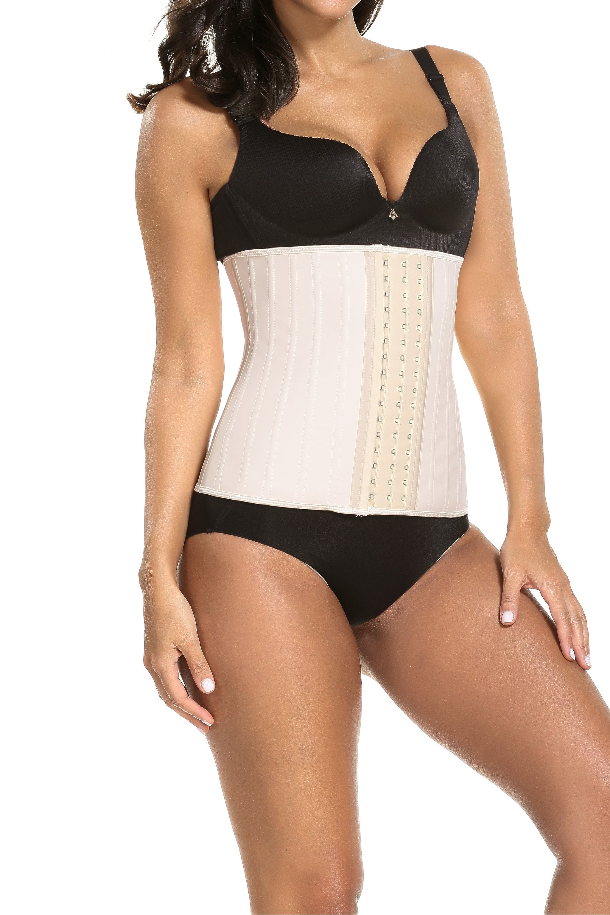 SHAPMAMA™ Women's Adjustable Latex Waist Trainer Steel Bones Slimming Workout Latex Corset