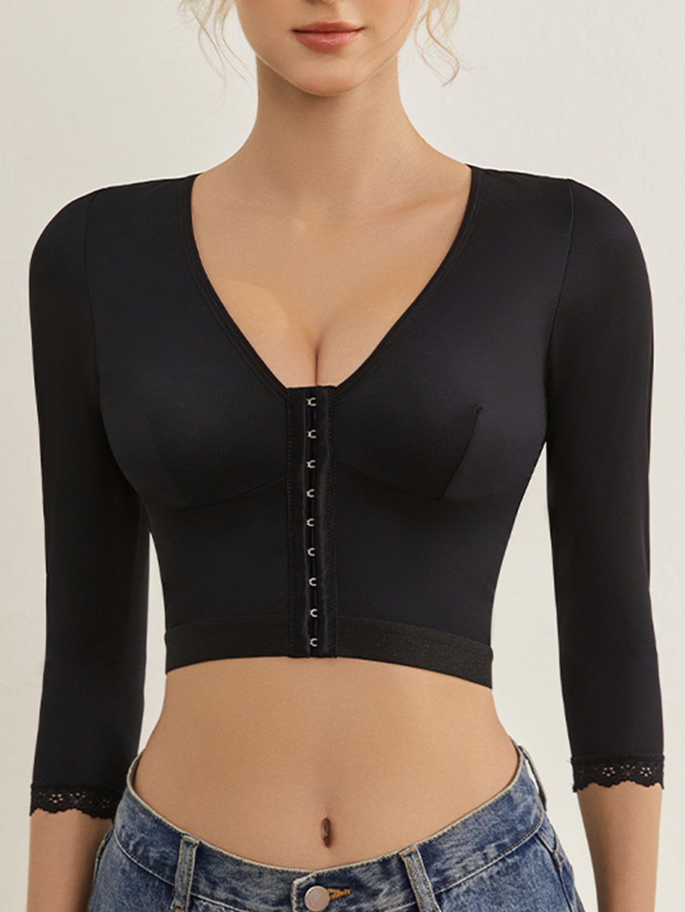 SHAPMAMA™ Haltungskorrektor, formende Oberteile, Armformer, Frontschnalle, schlankeres Oberteil