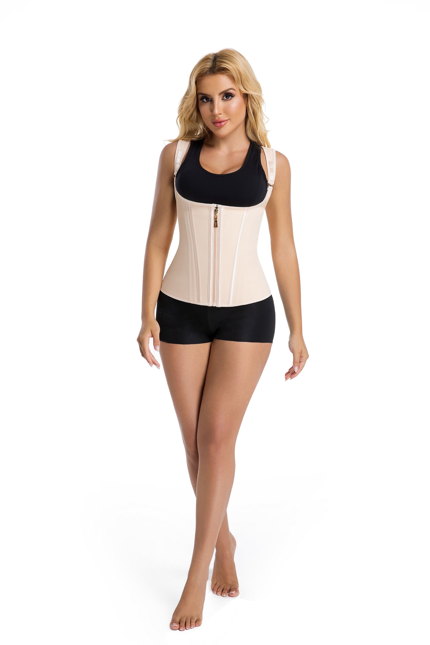 SHAPMAMA™ Double Compression Fajas Colombianas Tummy Control Steel Boned Waist Trainer