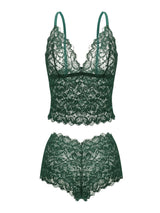 SHAPMAMA™ Sexy Pyjama-Dessous-Set aus transparenter Blumenspitze