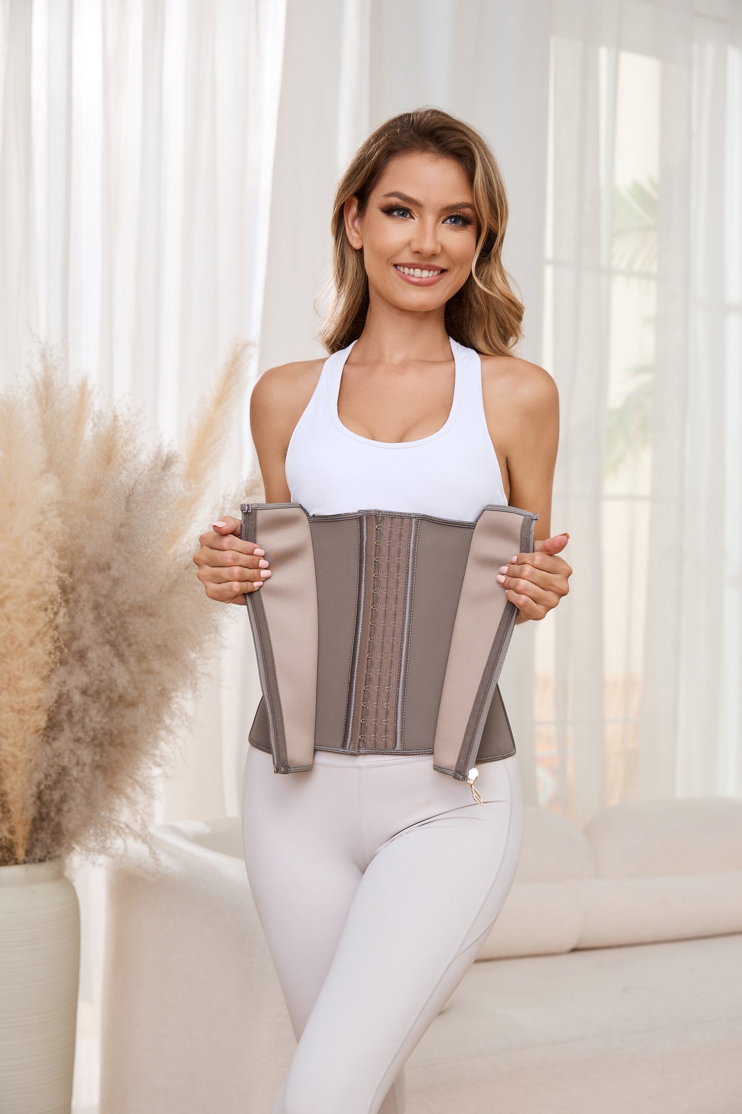 SHAPMAMA™ Damen-Taillentrainer mit gebogenem Knochen, hohe Kompression, Bauchkontrolle, Bauchgürtel