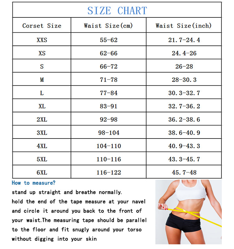 SHAPMAMA™ Women's Adjustable Latex Waist Trainer Steel Bones Slimming Workout Latex Corset