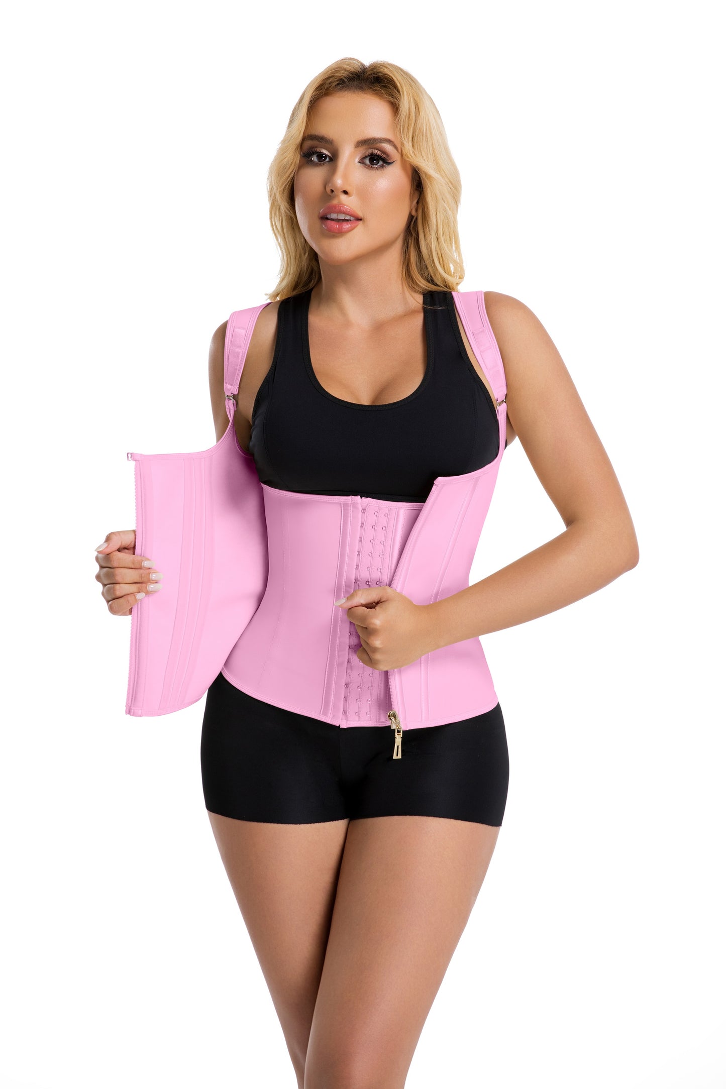 SHAPMAMA™ Double Compression Fajas Colombianas Tummy Control Steel Boned Waist Trainer