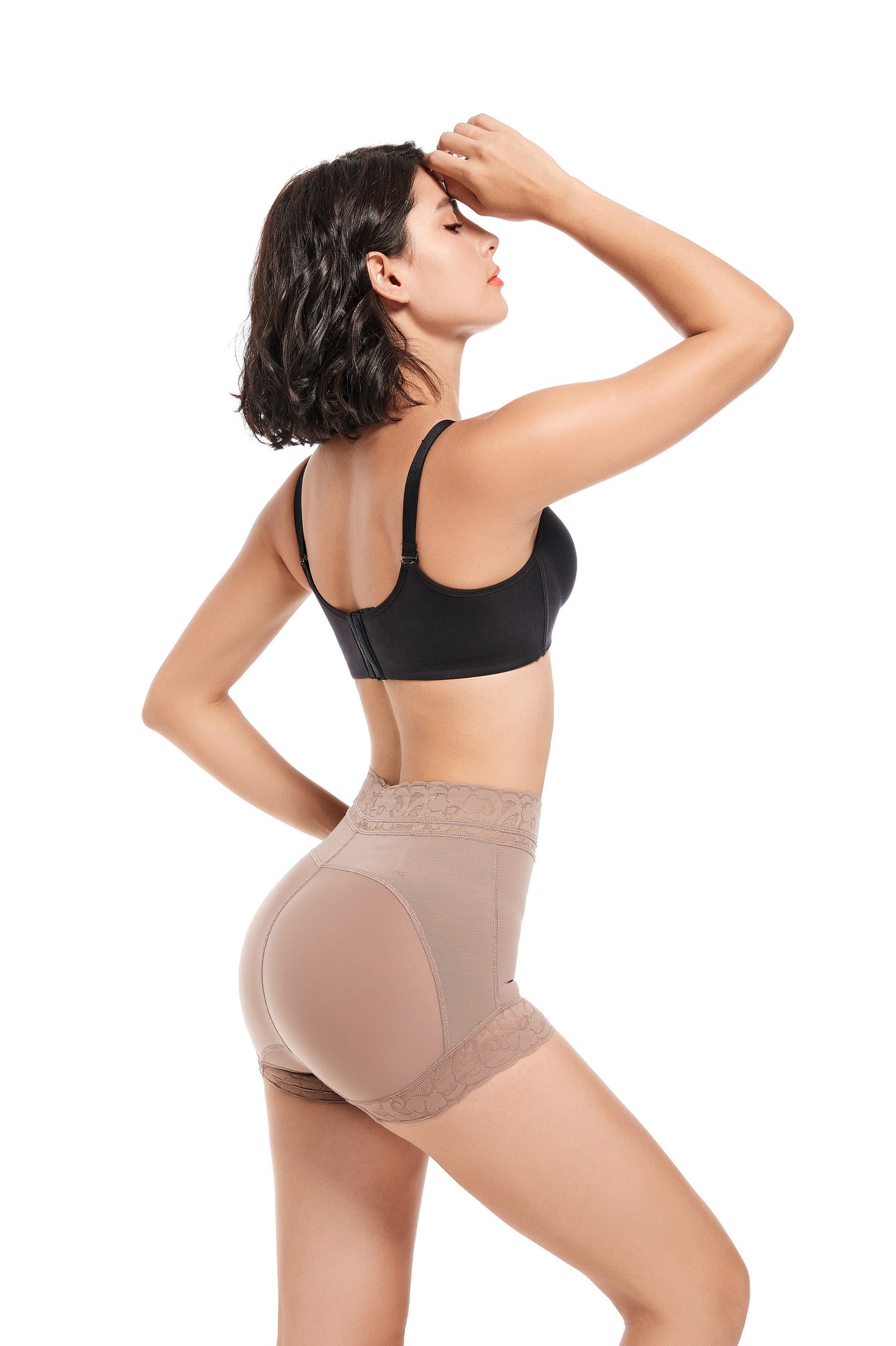 SHAPMAMA™ Klassischer Damen-Body-Shaper mit Spitze, Po-Lifter, Bauchkontrolle, Unterwäsche, Höschen, glättende Slips