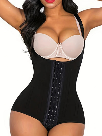 SHAPMAMA™ Body Shaper, schlankmachende Bauchkontrolle, Fajas, offene Brust, Shapewear