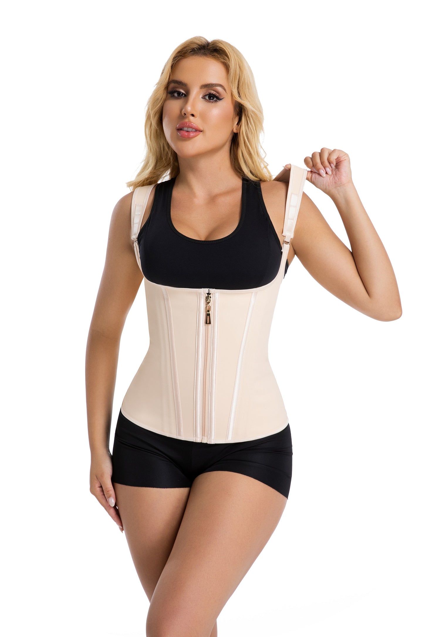 SHAPMAMA™ Double Compression Fajas Colombianas Tummy Control Steel Boned Waist Trainer