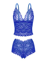 SHAPMAMA™ Sexy Pyjama-Dessous-Set aus transparenter Blumenspitze