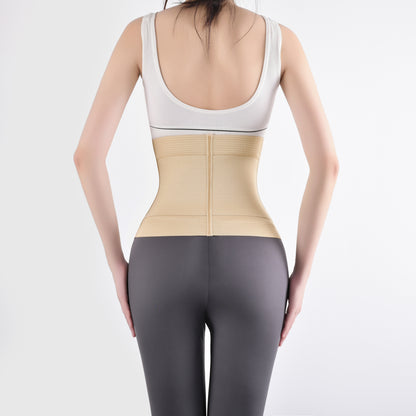 SHAPMAMA™ Doppellagiger Bauchgürtel mit Knöpfen für Damen, verbesserter Taillentrainer für die Zeit nach der Geburt, straffe Bauchformung, magische, atmungsaktive Seide