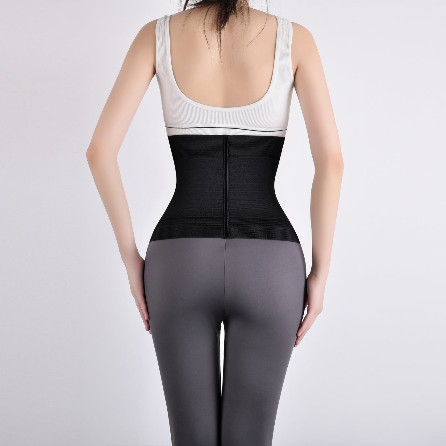 SHAPMAMA™ Doppellagiger Bauchgürtel mit Knöpfen für Damen, verbesserter Taillentrainer für die Zeit nach der Geburt, straffe Bauchformung, magische, atmungsaktive Seide