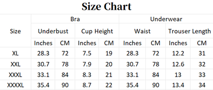 SHAPMAMA™ Plus-size Lace Floral Lingerie Set