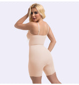 SHAPMAMA™Figure-shaping bodysuit with pleats and front zipper