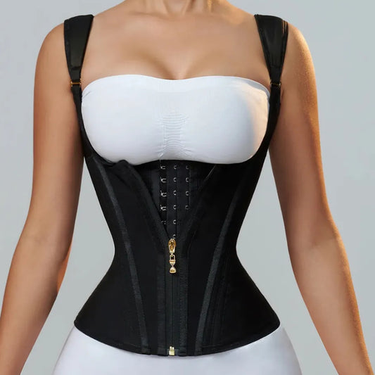 SHAPMAMA™ Taillentrainer für Damen, Body Shaper, Korsett, Weste, Tanktop mit Stahlstäben