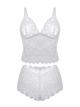 SHAPMAMA™ Sexy Pyjama-Dessous-Set aus transparenter Blumenspitze