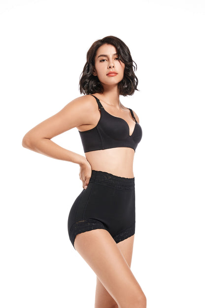 SHAPMAMA™ Klassischer Damen-Body-Shaper mit Spitze, Po-Lifter, Bauchkontrolle, Unterwäsche, Höschen, glättende Slips
