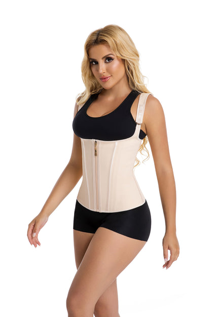 SHAPMAMA™ Double Compression Fajas Colombianas Tummy Control Steel Boned Waist Trainer