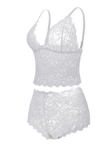 SHAPMAMA™ Sexy Pyjama-Dessous-Set aus transparenter Blumenspitze