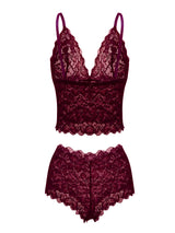 SHAPMAMA™ Sexy Pyjama-Dessous-Set aus transparenter Blumenspitze