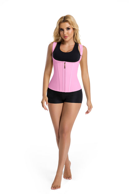 SHAPMAMA™ Double Compression Fajas Colombianas Tummy Control Steel Boned Waist Trainer
