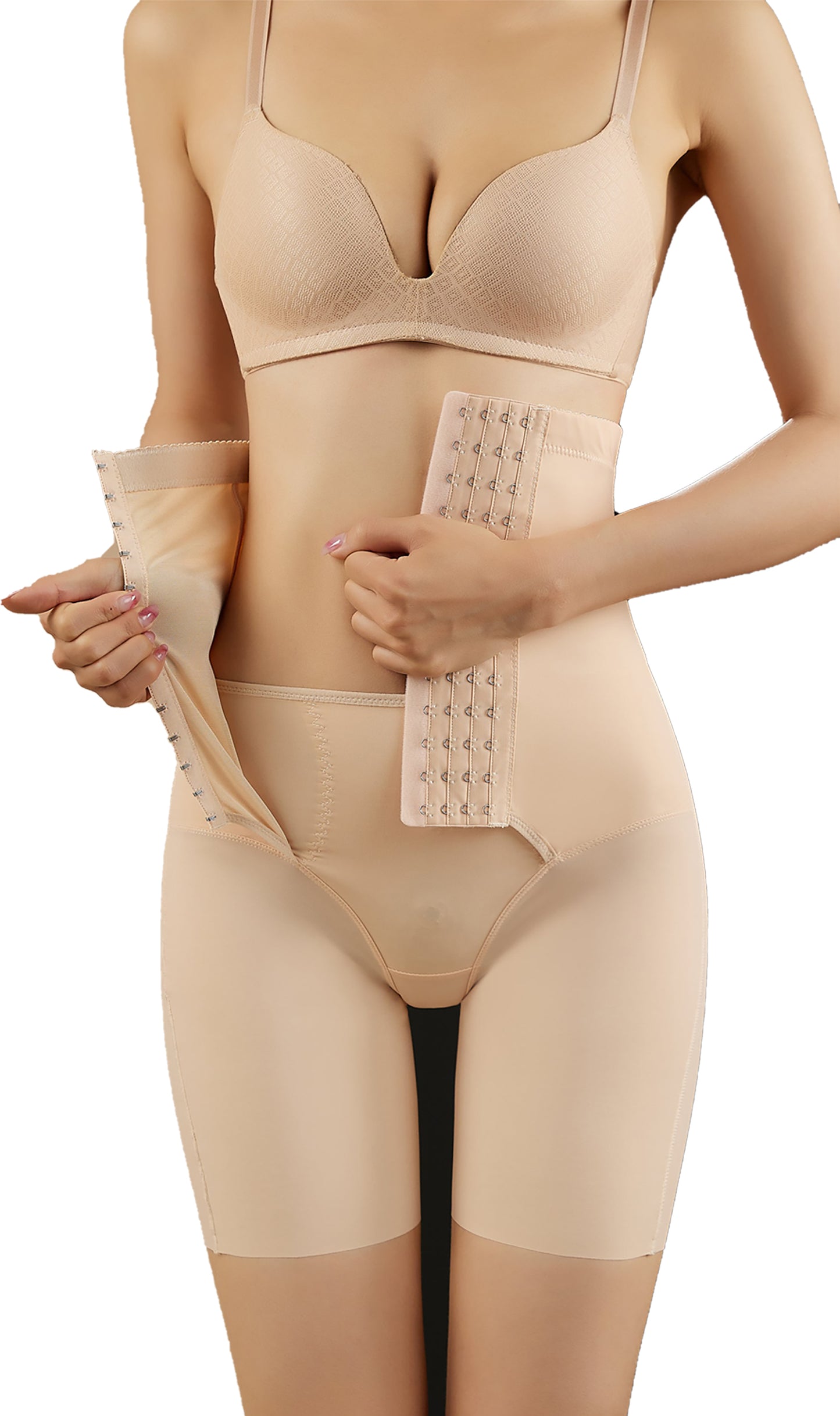 SHAPMAMA™ Women's High Body Shaping Leggings Breathable Thin Zero Restraint Tummy Control Pants Postpartum Hip Slimming Short