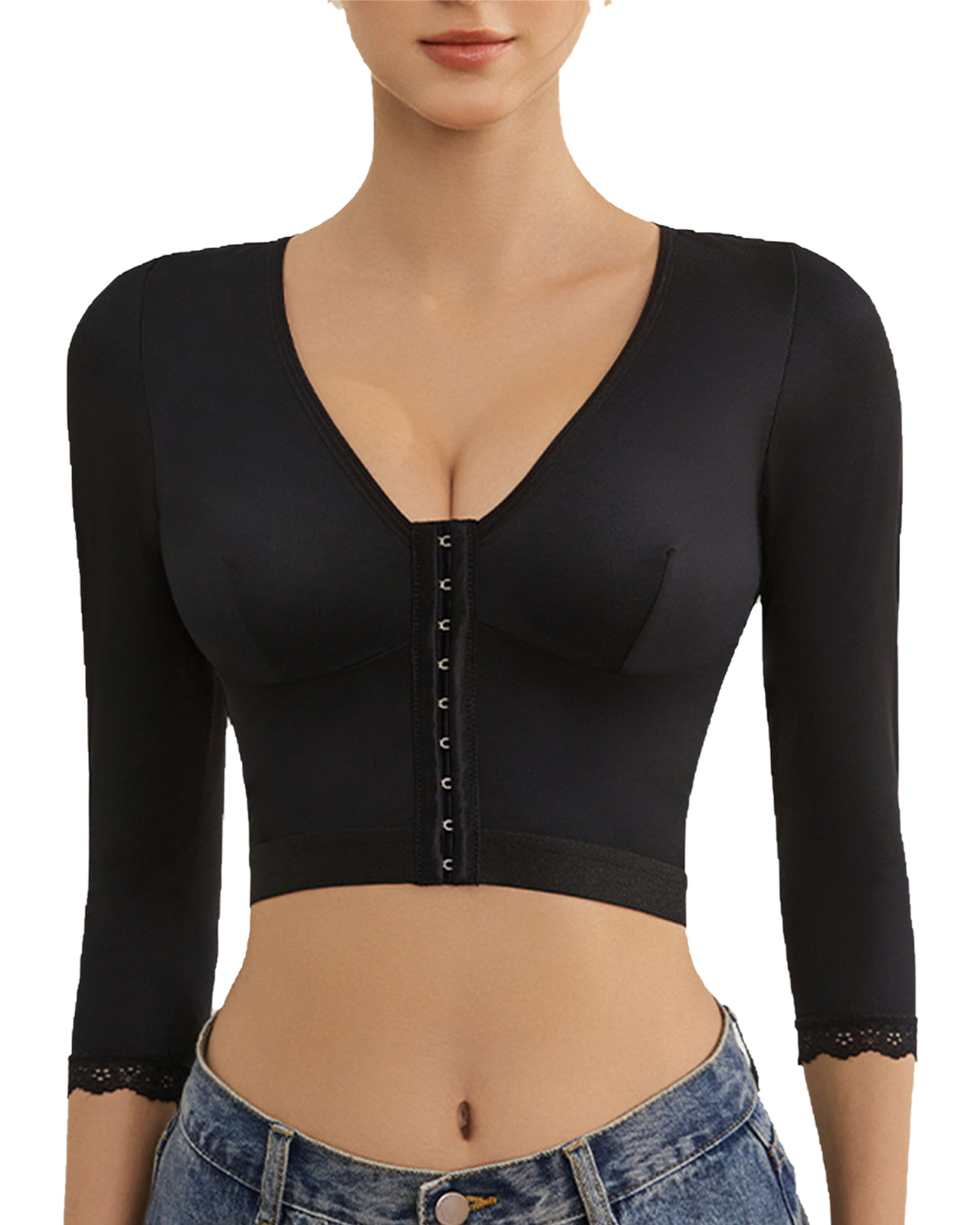 SHAPMAMA™ Haltungskorrektor, formende Oberteile, Armformer, Frontschnalle, schlankeres Oberteil